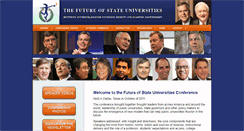 Desktop Screenshot of futureofstateuniversities.com