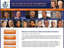 Tablet Screenshot of futureofstateuniversities.com